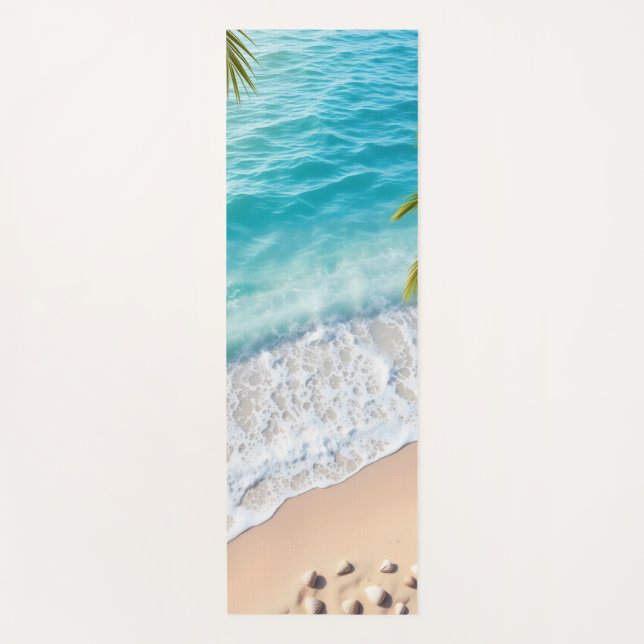 ruhiger Strand Yogamatte (Vorderseite)