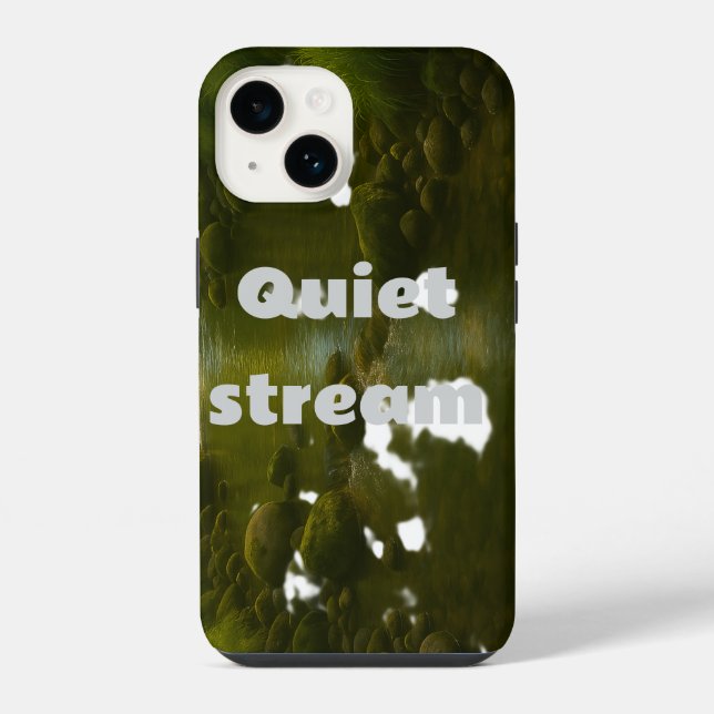 Ruhiger Strom iPhone 14 Hülle (Rückseite)