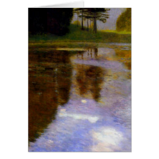 Ruhiger Teich im Appellationspark von Gustav Klimt