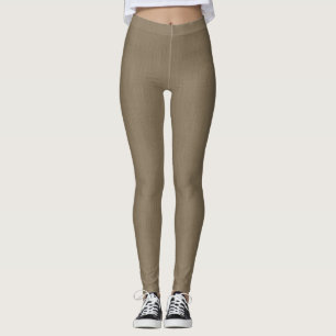 Ruhiger und einfacher brauner texturierter Hinterg Leggings