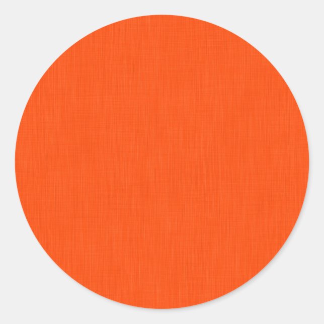 Ruhiger und einfacher orange texturierter Hintergr Runder Aufkleber (Vorderseite)
