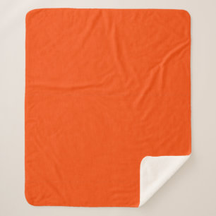 Ruhiger und einfacher orangefarbener texturierter sherpadecke