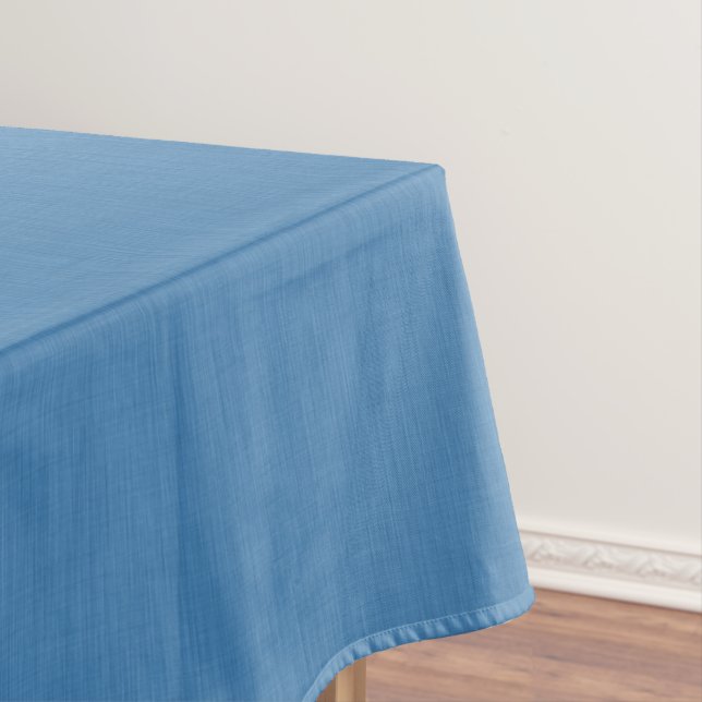 Ruhiger und einfacher, texturierter blauer Hinterg Tischdecke (Beispiel)
