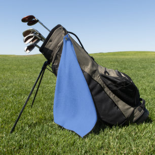 Ruhiger und einfacher visueller blauer texturierte golfhandtuch