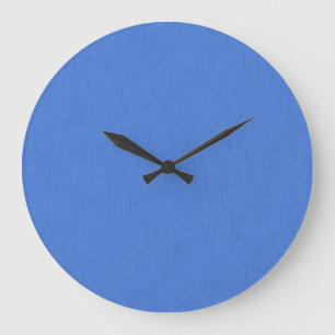 Ruhiger und einfacher visueller blauer texturierte große wanduhr