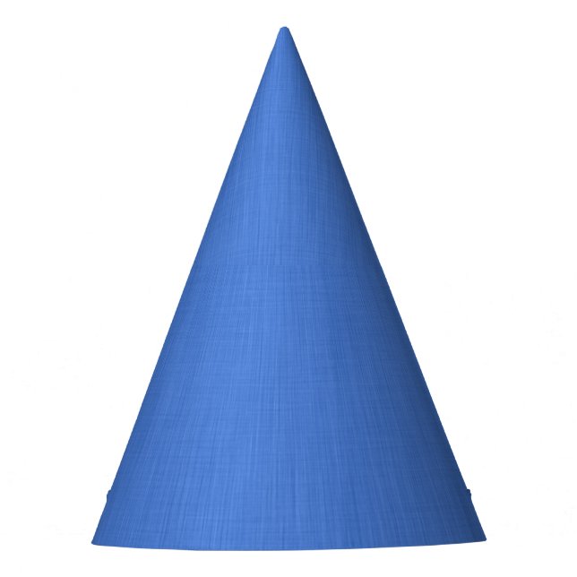 Ruhiger und einfacher visueller blauer texturierte partyhütchen (Vorderseite)