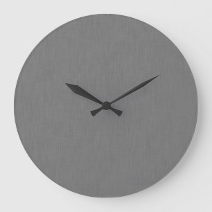 Ruhiger und einfacher visueller grauer texturierte große wanduhr