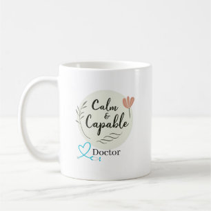 Ruhiger und fähiger Arzt - Personalisierte Wertsch Kaffeetasse
