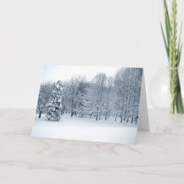 ruhiger Wald Feiertagskarte