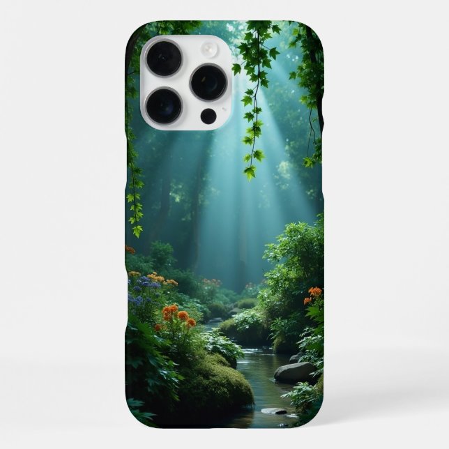 Ruhiger Waldstrom iPhone-Hülle iPhone 16 Pro Max Hülle (Rückseite)