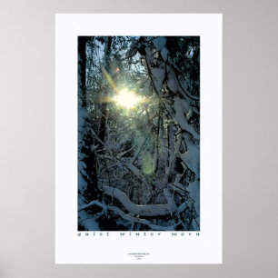 Ruhiger Winter-Morgen Poster