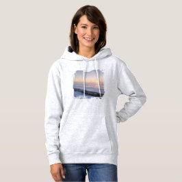Ruhiger Winterhorizont • Minimale Schneelichtlands Hoodie