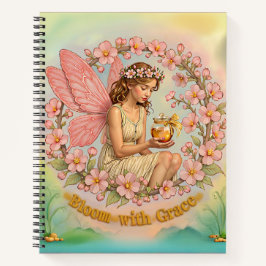 Ruhiges Bloom mit Grace-Notebook Notizbuch