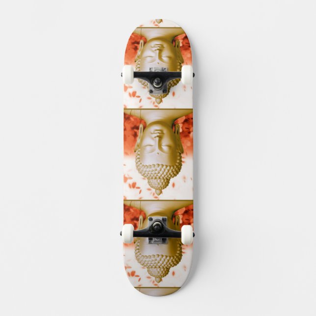 Ruhiges Buddha-Skateboard Skateboard (Vorderseite)