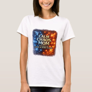 Ruhiges Chaos Mama Shirt, Lustiges Mama Leben T-Sh T-Shirt