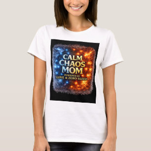 Ruhiges Chaos Mama Shirt, Lustiges Mama Leben T-Sh T-Shirt