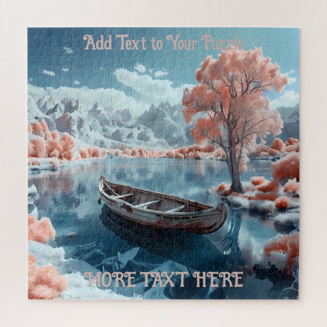 Ruhiges Fischerboot auf dem Fuji-Berg (Vertikal)