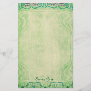 Ruhiges Grün - Kunst Nouveau Briefpapier