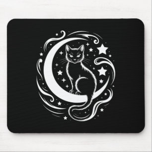 Ruhiges Katze Lotusblume Yoga Achtsamkeit Tee _1 Mousepad