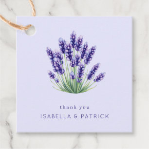 Ruhiges Lavendel-Blumen-Aquarell Geschenkanhänger