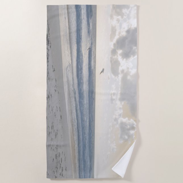 Ruhiges Meer Strandtuch (Vorderseite)