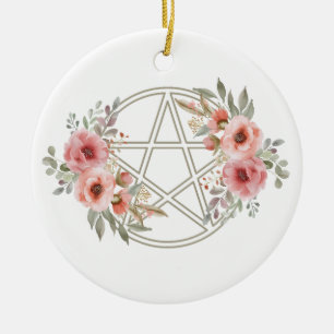 Ruhiges Pentagramm Keramik Ornament