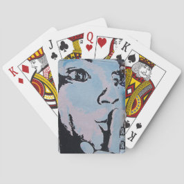 Ruhiges Poker-Gesicht Spielkarten
