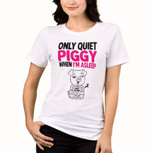 Ruhiges Schweinchen ich schlafe Lustiges Schlaf-Sh