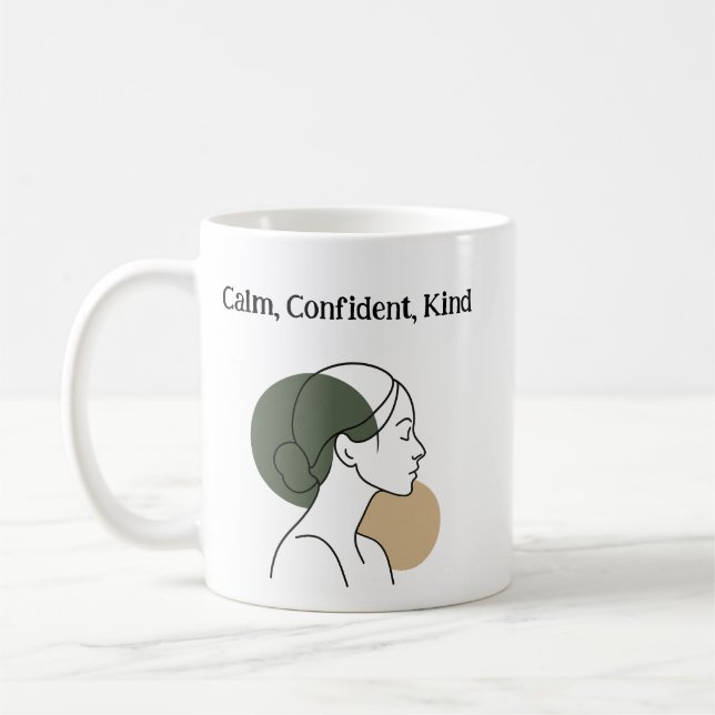Ruhiges Selbstvertrauen – Boho Style Tasse (Links)