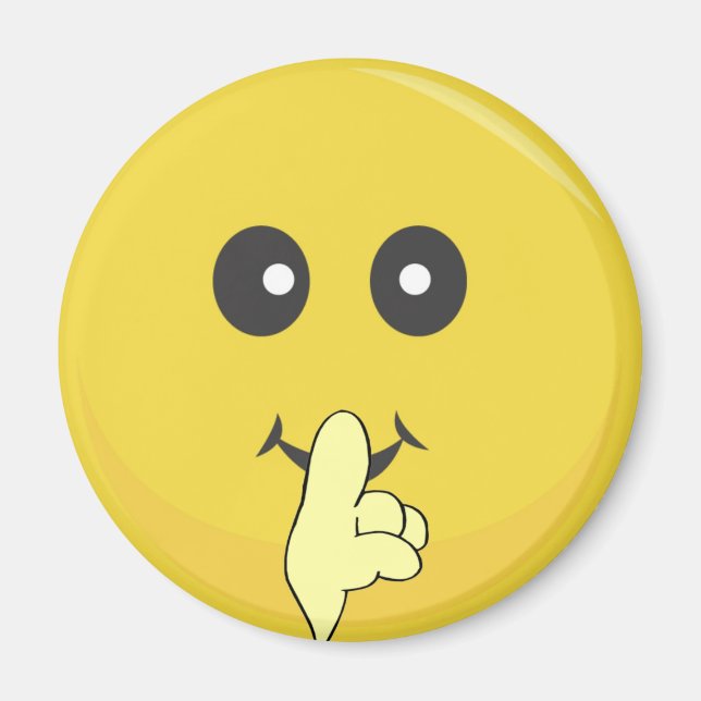 Ruhiges Smile-Gesicht Magnet (Vorne)