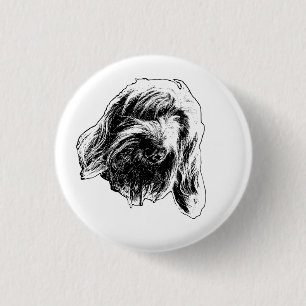 Ruhiges Spinone-Abzeichen Button