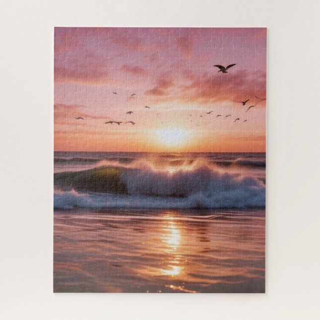 Ruhiges Sunset Ocean Puzzle (520 Stück) (Vertikal)