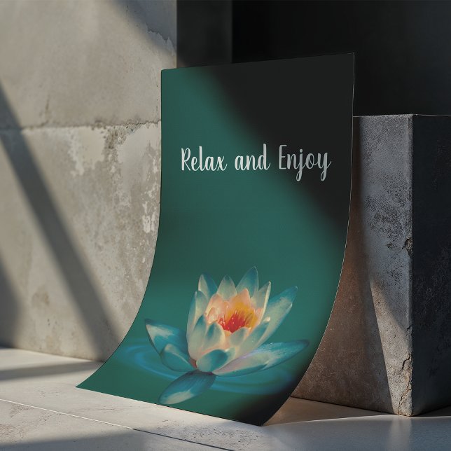 Ruhiges Teal-Spa-Zimmer Poster (Von Creator hochgeladen)