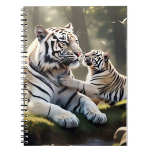 Ruhiges Tiger-Notizbuch – Elegantes Tierjournal Notizblock