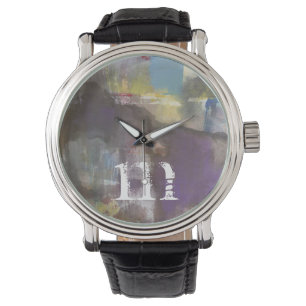 Ruhiges Zwischenspiel des Monogramm-  Armbanduhr