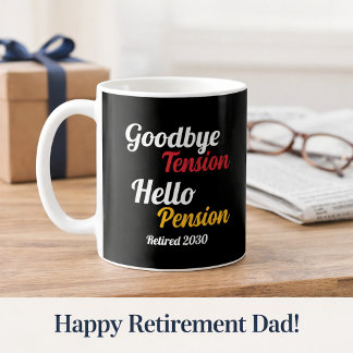 RuhJahr Auf Wiedersehen Tension Hallo Pension Gen  Kaffeetasse