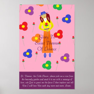 Ruhm an die Heilige Therese von Lisieux Poster