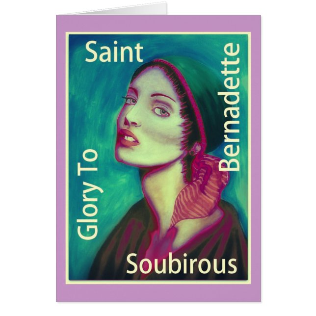 Ruhm an Saint Bernadette Soubirous (Vorne)