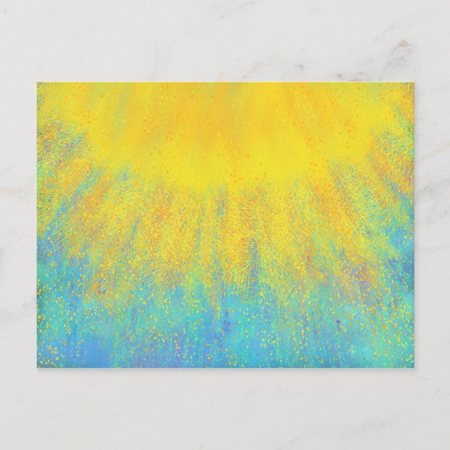 Ruhm Christlich zeitgenössische moderne Malerei Postkarte (Vorderseite)