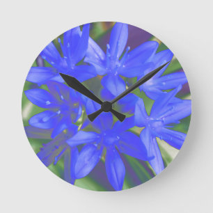 Ruhm der Schnee-Leuchtstoff blauen Wanduhr