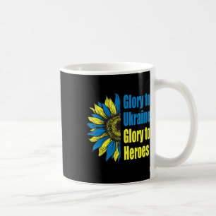 Ruhm der Ukraine Ruhm den Helden Sonnenblumenkerne Kaffeetasse