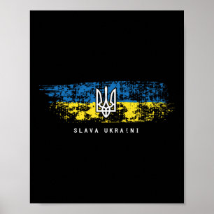 Ruhm der Ukraine T-Shirt Ukrainische Flagge Ukrain Poster