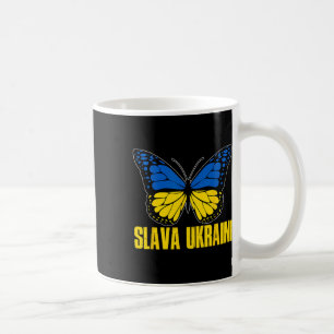 Ruhm der Ukraine Unterstützen Sie die Ukraine Retr Kaffeetasse