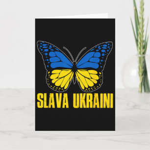 Ruhm der Ukraine Unterstützen Sie die Ukraine Retr Karte
