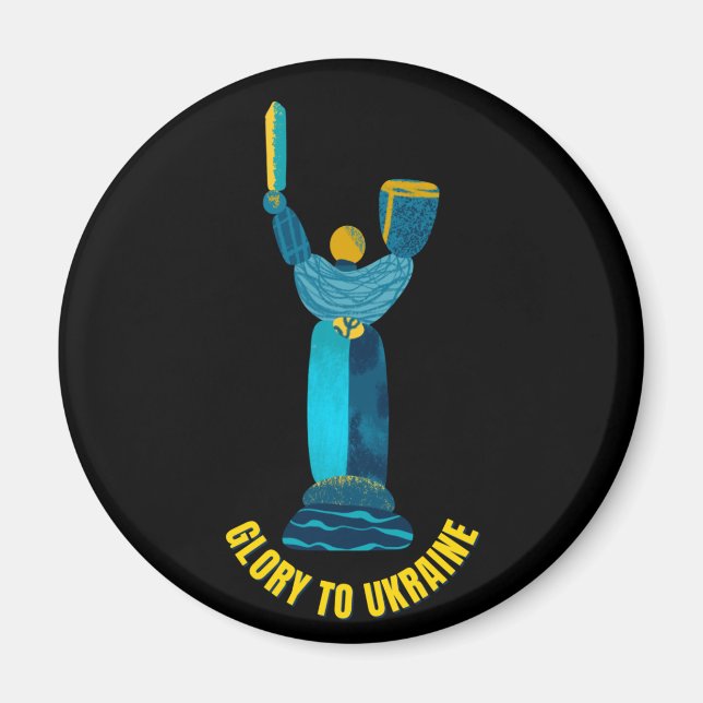 Ruhm für das Motherland der Ukraine Magnet (Vorne)