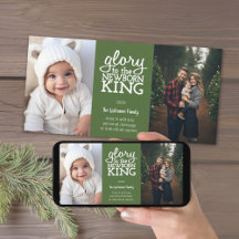 Ruhm für das neugeborene King Green White Foto