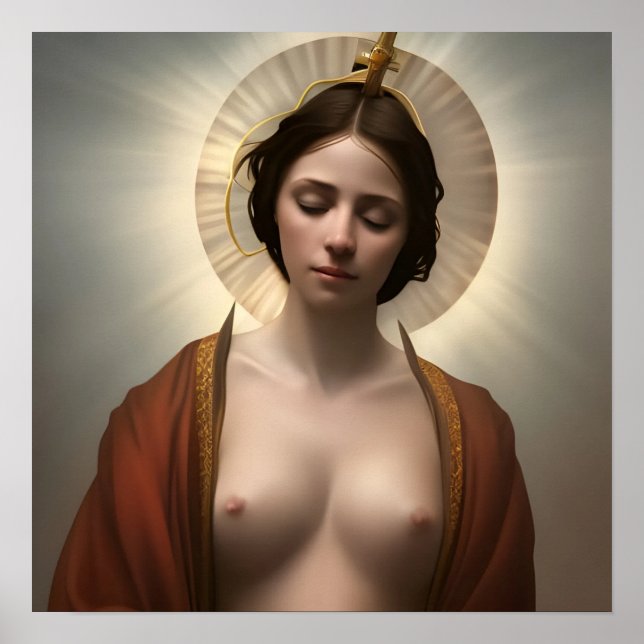 Ruhm für die göttliche Brust von Mary Poster (Vorne)