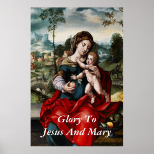 Ruhm für Jesus und Maria Poster