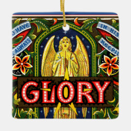 Ruhm Gott in den Höchsten... Quadrat Keramikornament