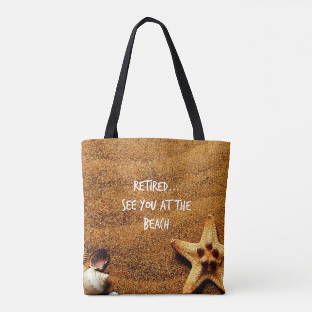 Ruhm...Muscheln am Strand-Design Tasche (Rückseite)